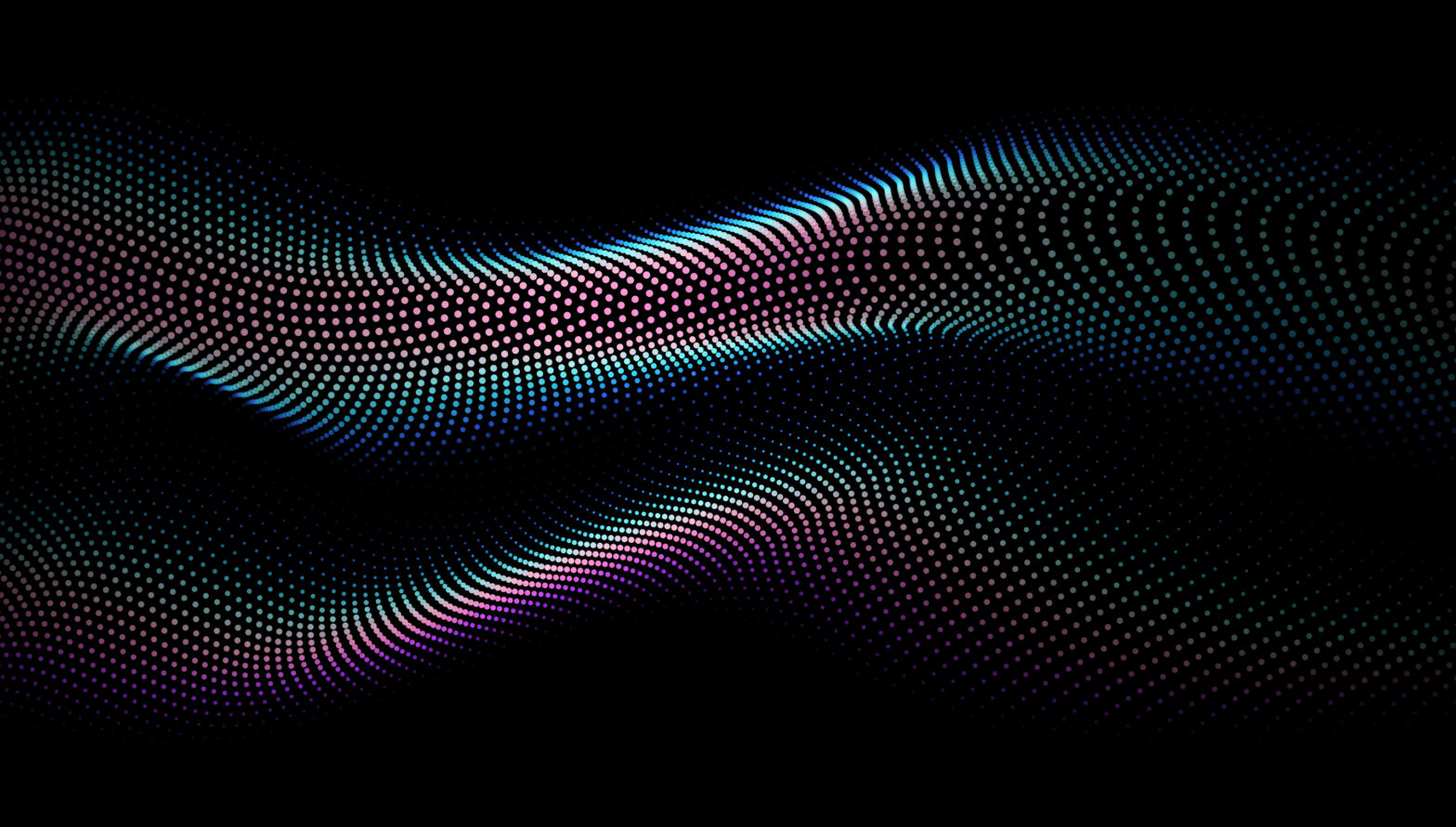 Curvy Pattern On Black Background