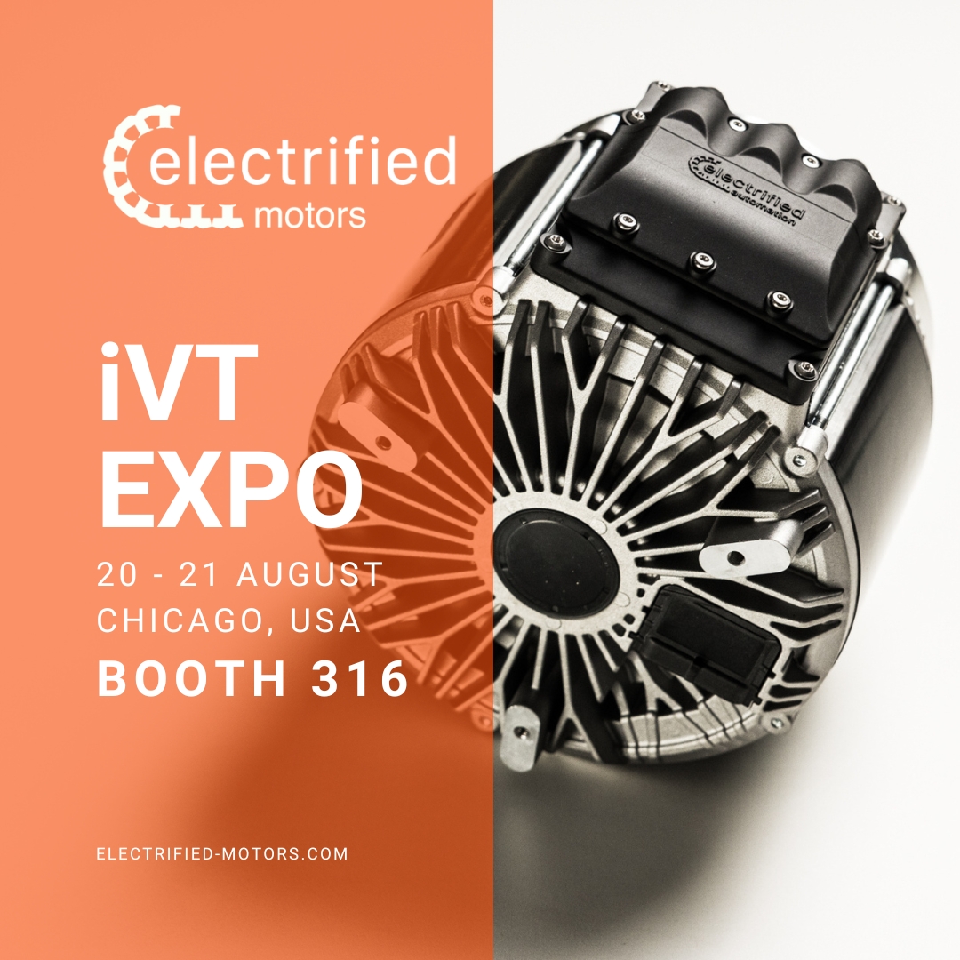 Graphic with electric motor and details of iVT USA